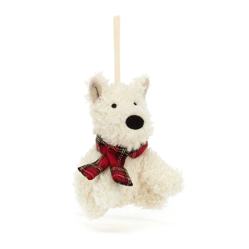 Cuddly and lovely Jellycat animalsJellycat Munro Scottie Dog Decoration