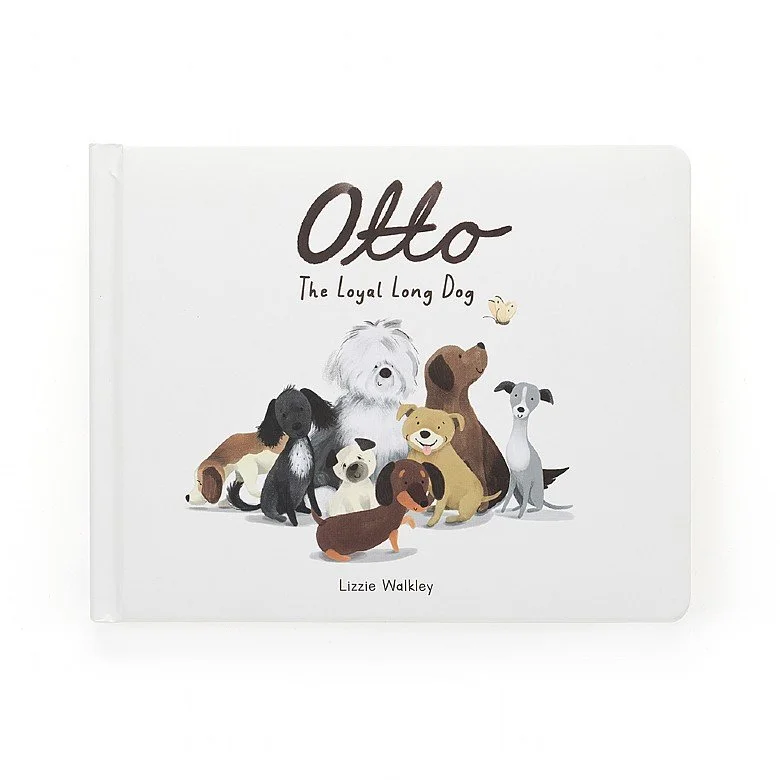 Adorable and plush Jellycat emotional support friendsJellycat Otto The Loyal Long Dog Book