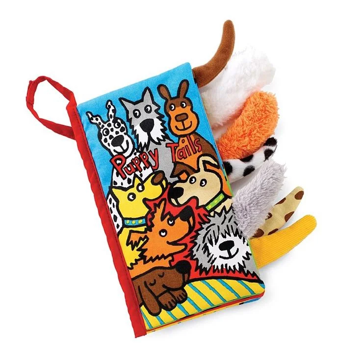 Adorable and plush Jellycat emotional support friendsJellycat Puppytails Book