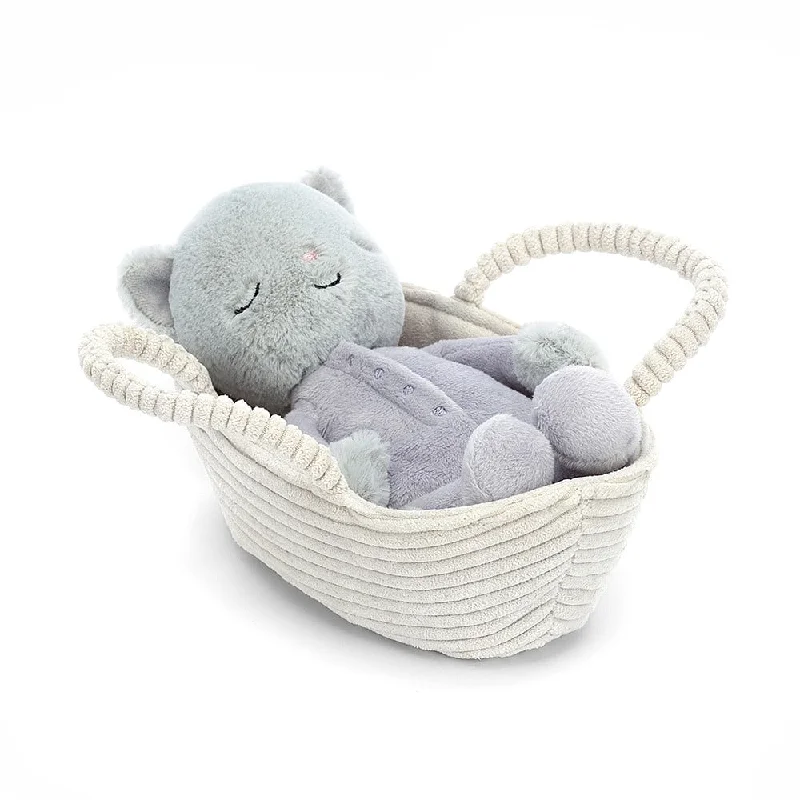 Fluffy and comforting Jellycat superior materialsJellycat Rock-A-Bye Kitten
