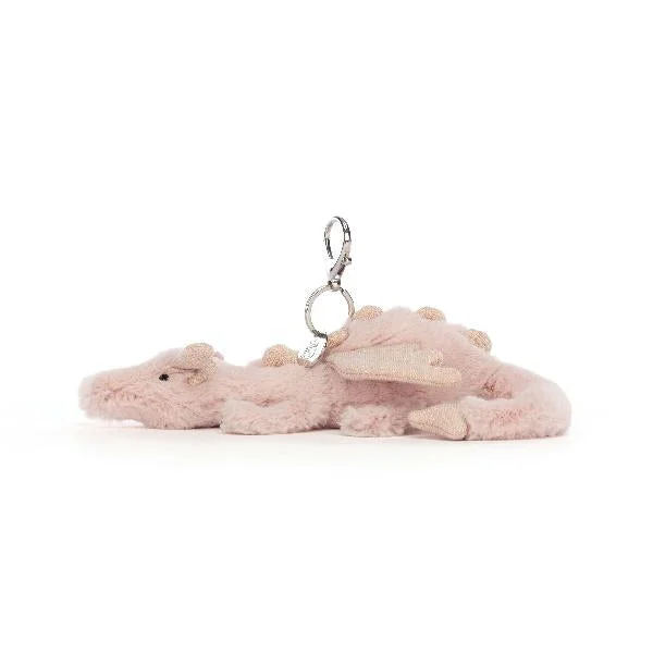 Cuddly and delightful Jellycat naptime buddiesJellycat Rose Dragon Bag Charm 7"