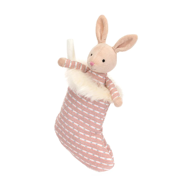 Adorable and gentle Jellycat friendsJellycat Shimmer Stocking Bunny 8"