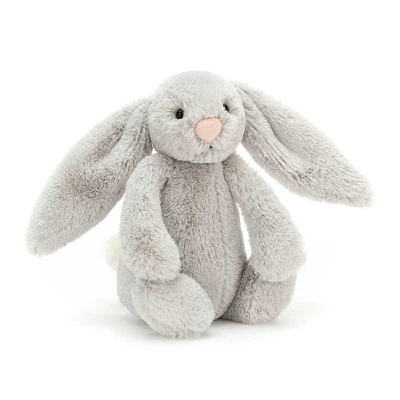 Soft and cozy Jellycat high-quality craftsmanshipJellycat Silver Bashful Bunny - Small Soft and cozy Jellycat high-quality craftsmanshipJellycat Silver Bashful Bunny - Small