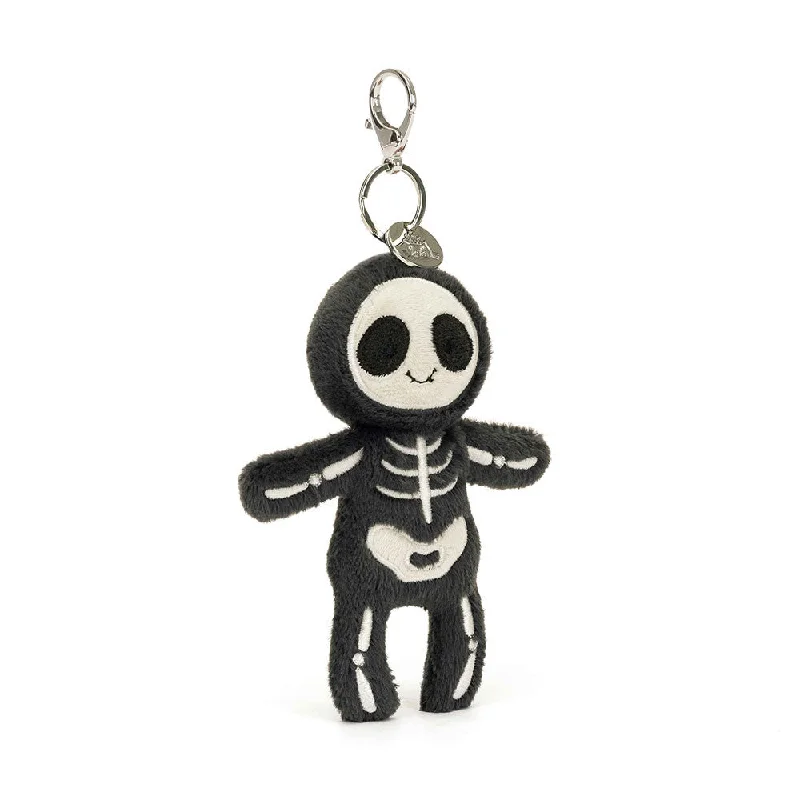 Cuddly and lovely Jellycat animalsJellycat Skeleton Bob Bag Charm 4.5"