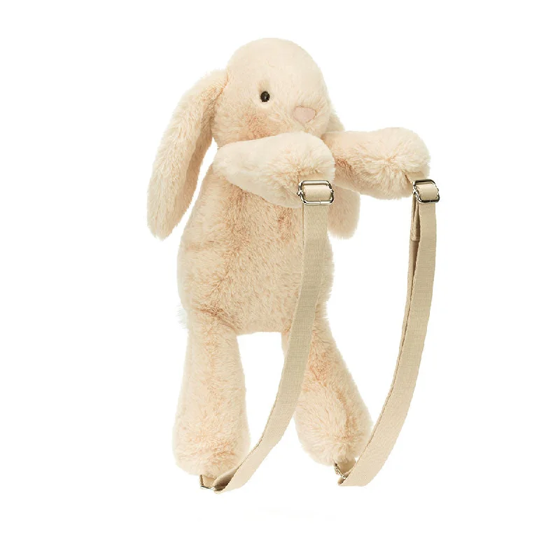 Cozy and gentle Jellycat attention to detailJellycat Smudge Rabbit Backpack 17"