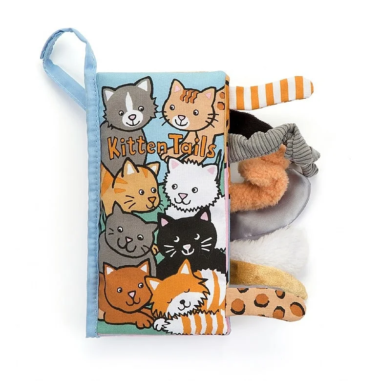 Soft and cozy Jellycat high-quality craftsmanshipJellycat Soft Book Kitten Tails