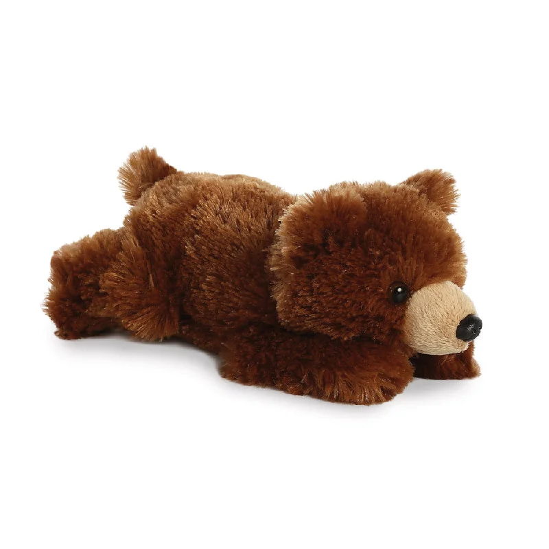 Soft and cuddly stuffed animalsMini Flopsies Grizzly Bear Soft Toy