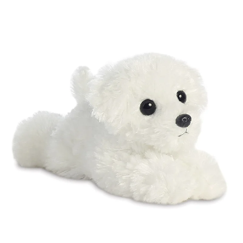 Friendly and approachable plush friendsMini Flopsies Bichon Frise Dog Soft Toy