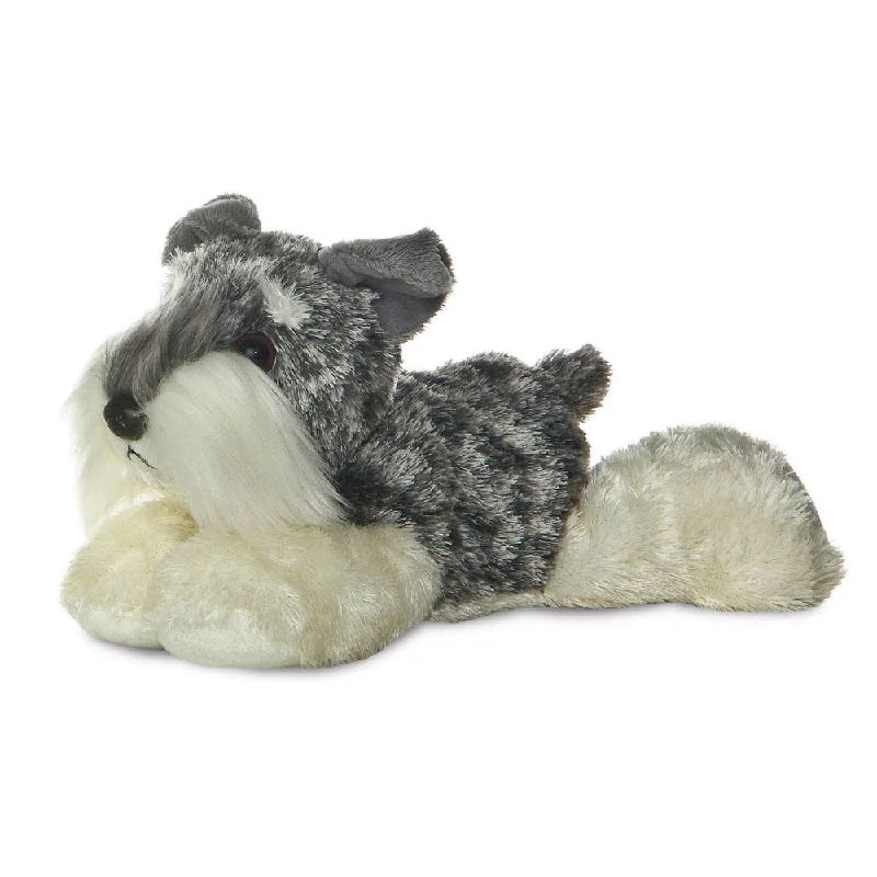 Fluffy and warm toy companionsMini Flopsies Stein Schnauzer Soft Toy