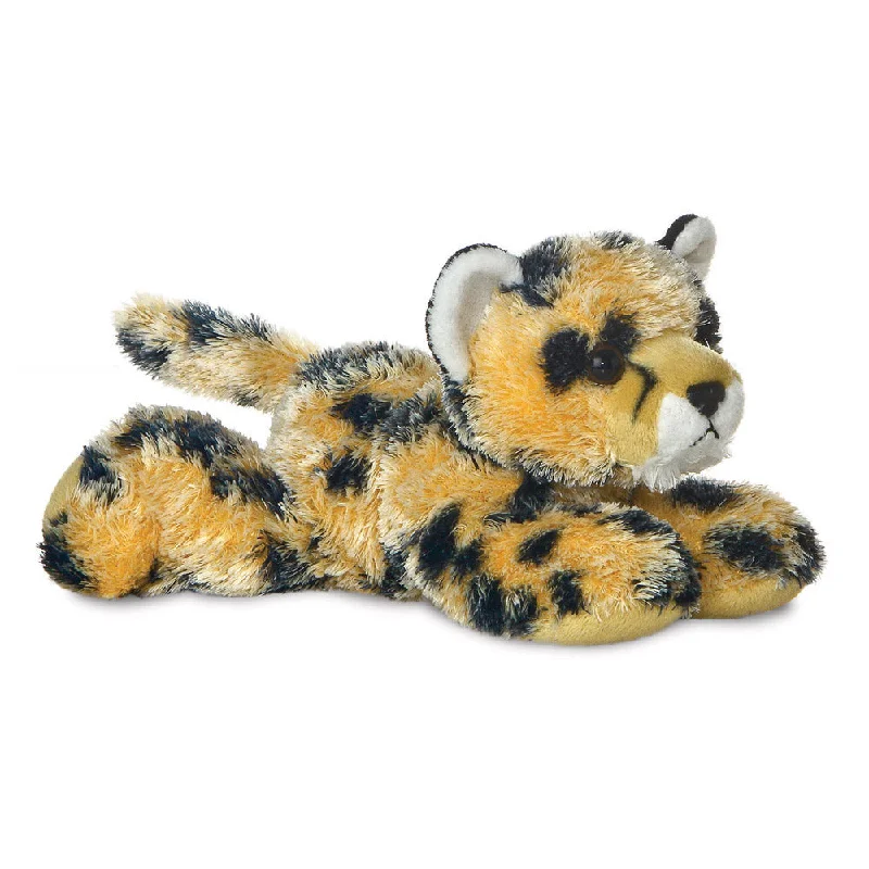 Fluffy and warm toy companionsMini Flopsies Streak Cheetah Soft Toy