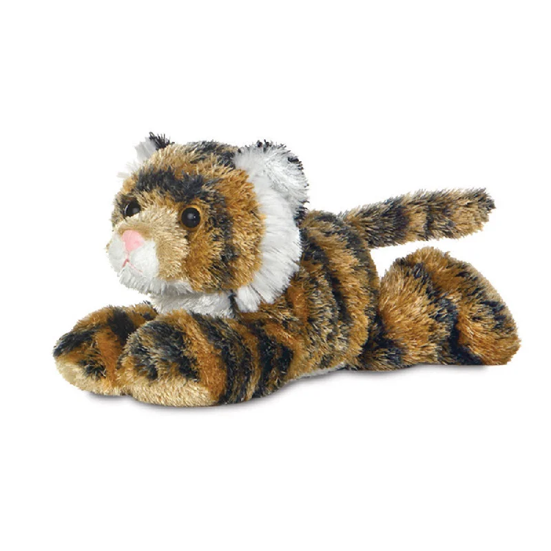 Soft and squishy plush crittersMini Flopsies Tanya Bengal Tiger Soft Toy