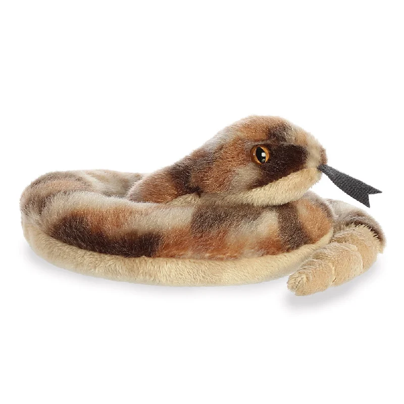 Fluffy and warm toy companionsMini Flopsies Ruse Rattle Snake Soft Toy