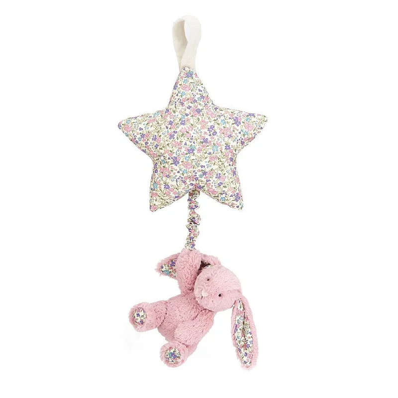Soft and charming Jellycat designsMusical Pull Toy for Babies Pink Bunny Teddybear Suitable from Birth