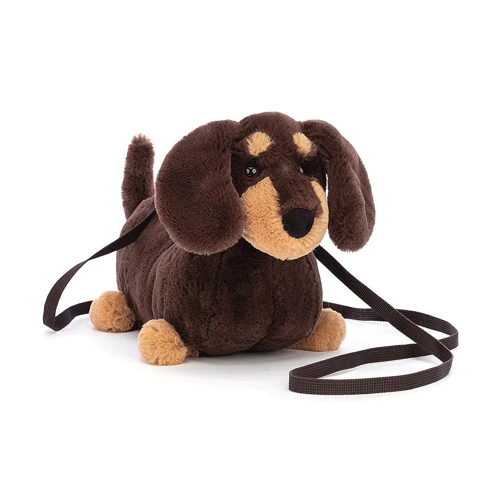 Cuddly and endearing Jellycat timeless appealOtto Sausage Dog Bag
