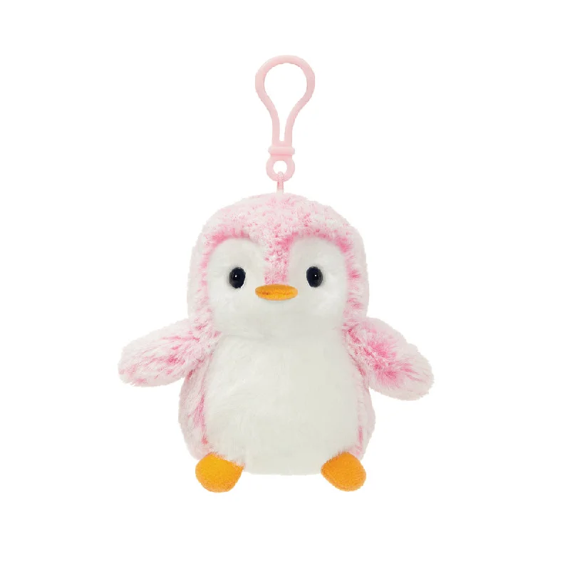 Friendly and approachable plush friendsPomPom Backpack Clip Pink