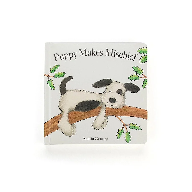 Soft and endearing Jellycat plushiesJellycat Puppy Makes Mischief Book