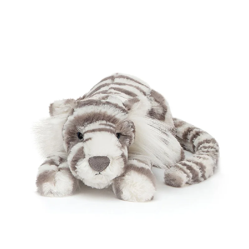 Adorable and snuggly Jellycat toysSacha Snow Tiger - Little