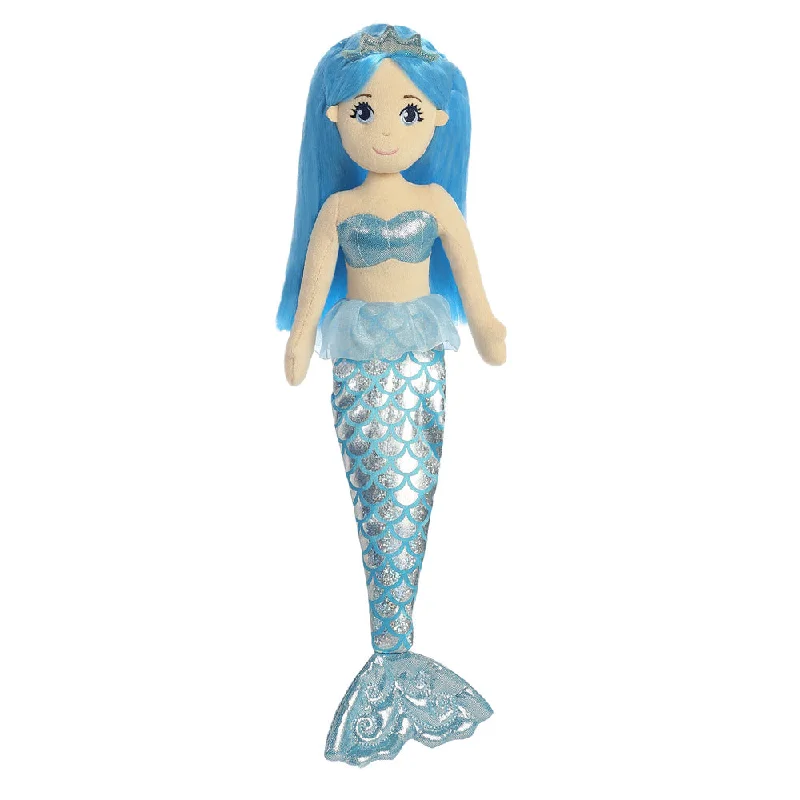 Cheerful and happy stuffed figuresSea Shimmers Sapphire Mermaid Soft Toy
