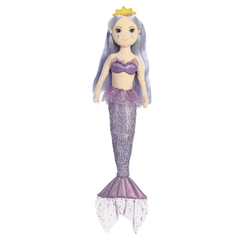 Cuddly and comforting plush charactersSea Sparkles Lavender Mermaid Soft Toy