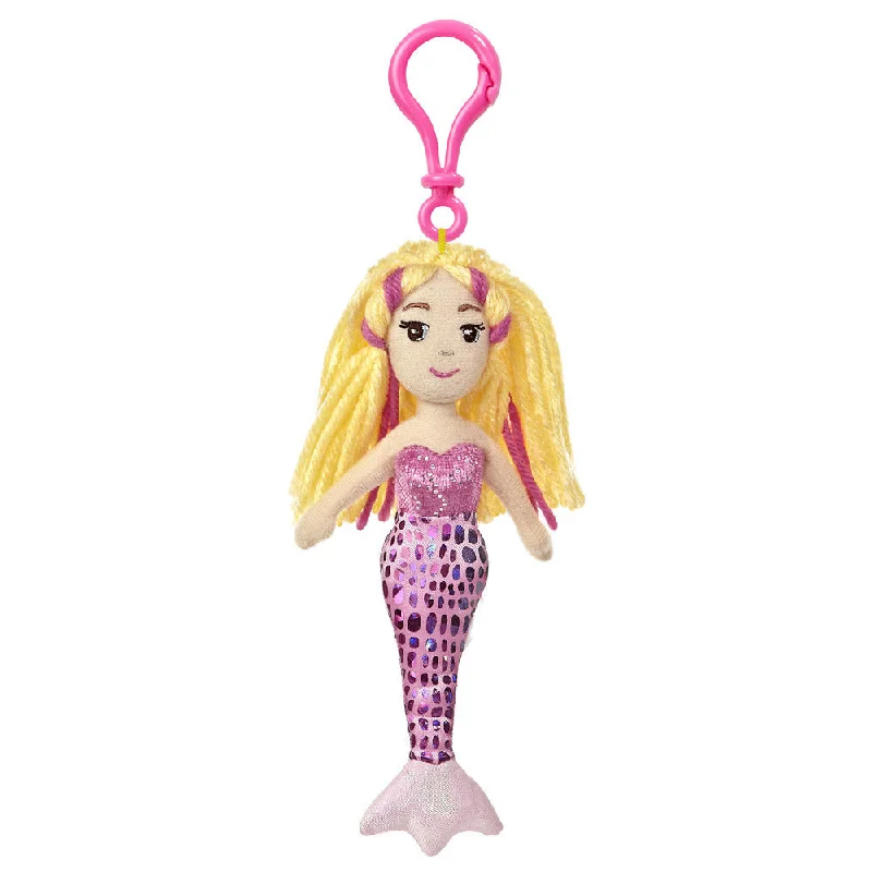Playful and cheerful stuffed creaturesSea Sparkles Marinna Backpack Clip