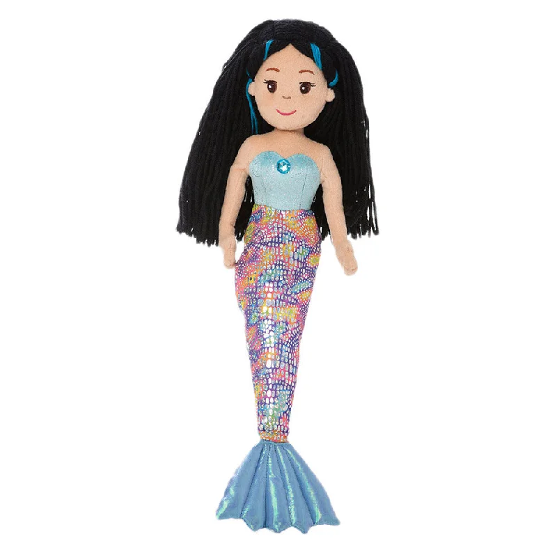 Cheerful and happy stuffed figuresSea Sparkles Mermaid Aqua Soft Toy