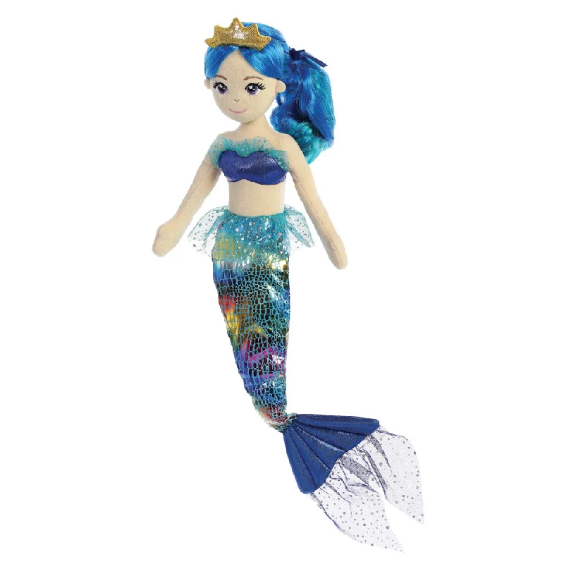 Soft and cuddly stuffed animalsSea Sparkles mermaid - Indigo - 18In