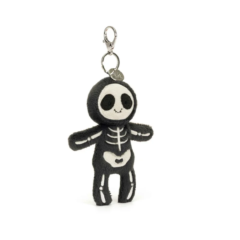 Cuddly and delightful Jellycat naptime buddiesSkeleton Bob Bag Charm