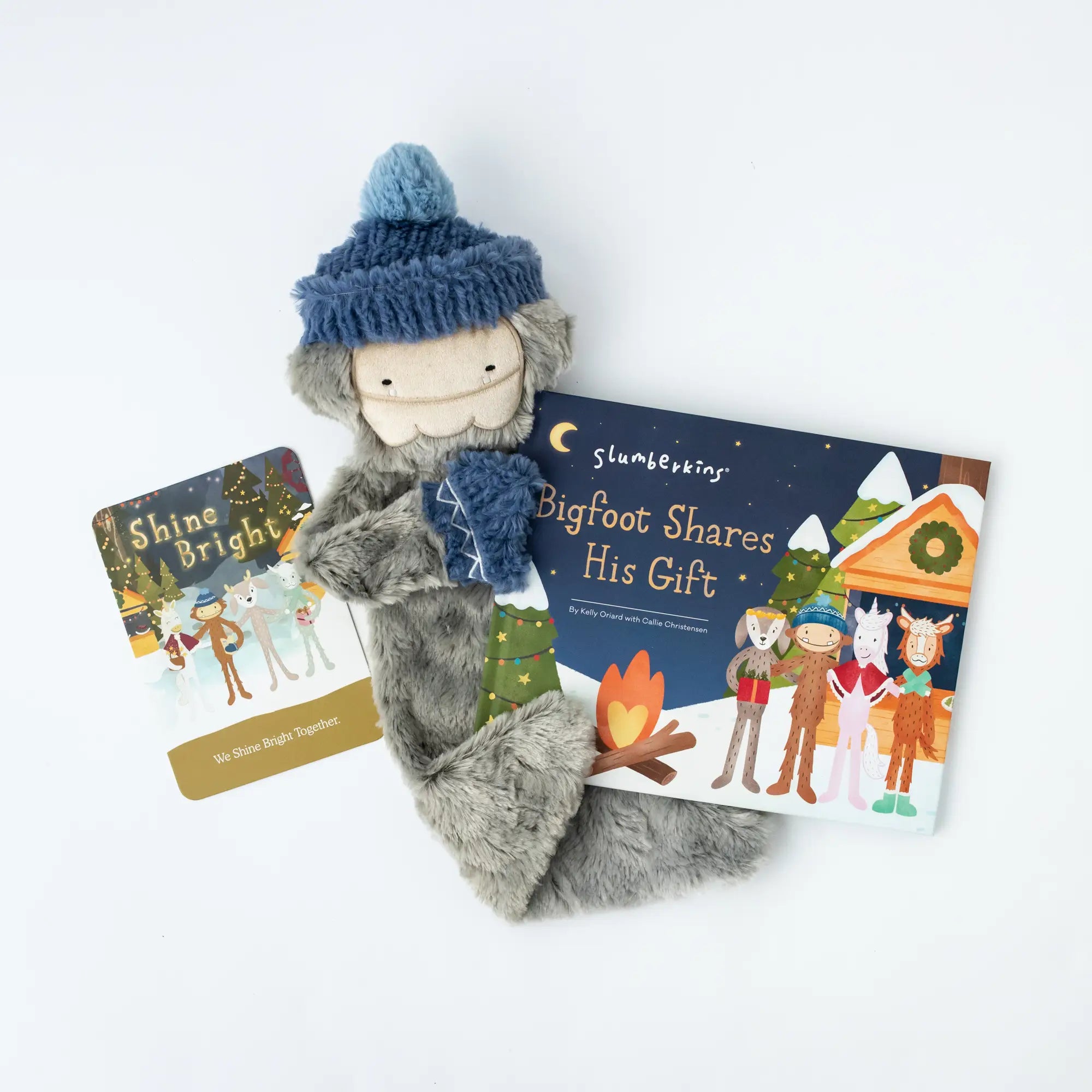 Adorable and charming plush figuresSlumberkins, Holiday Bigfoot Bundle Snuggler