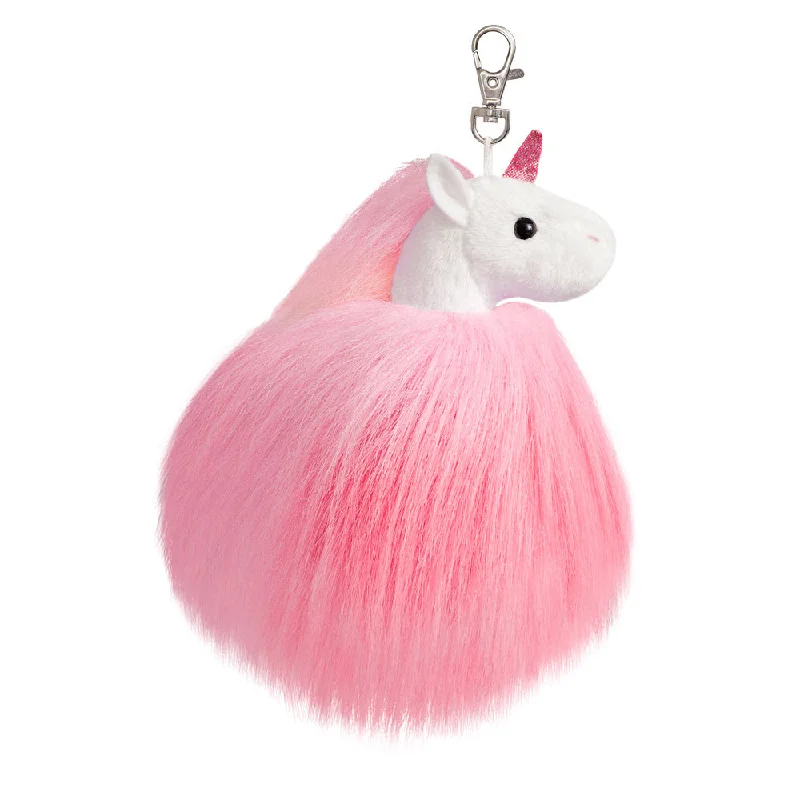 Endearing and lovable stuffed toysSparkle Tales Fluffy Unicorn  Key Clip