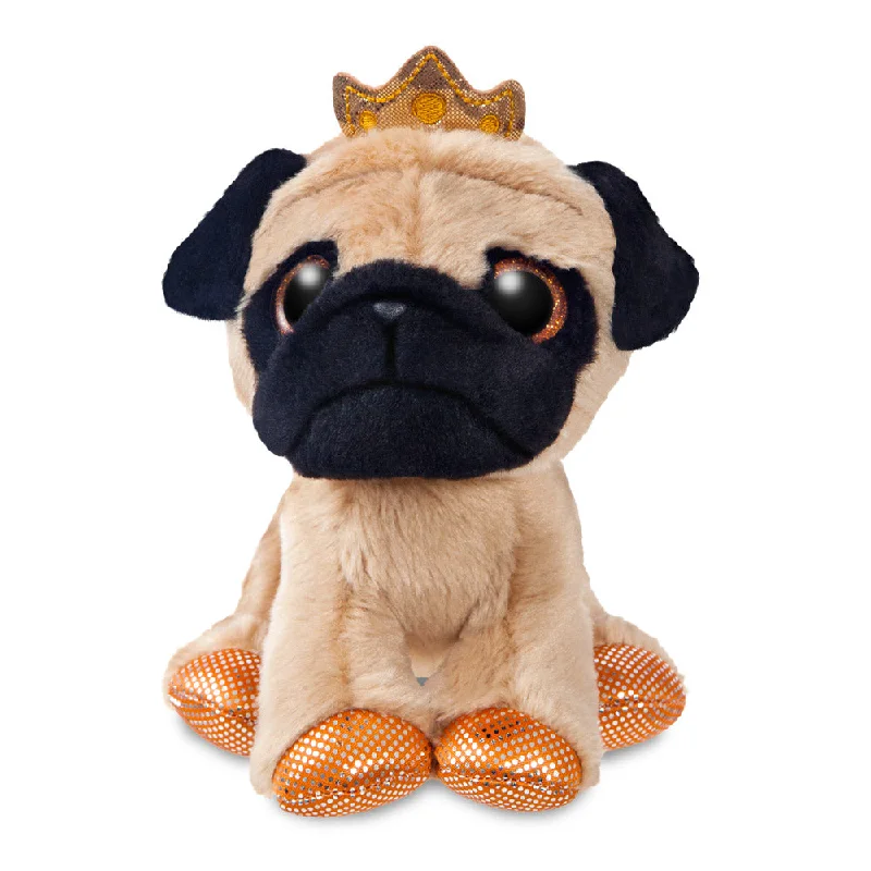 Huggable and cozy plush toysSparkle Tales Royal Pug Dog with Crown