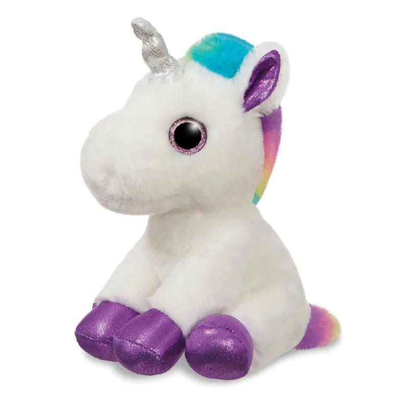 Endearing and lovable stuffed toysSparkle Tales unicorn with multi-coloured mane