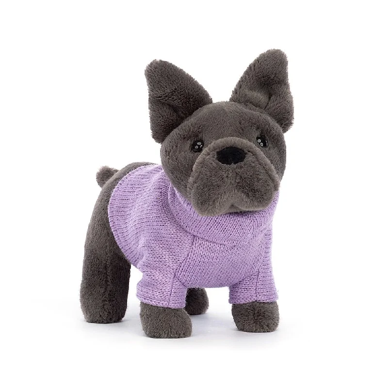 Adorable and gentle Jellycat friendsSweater French Bulldog Purple
