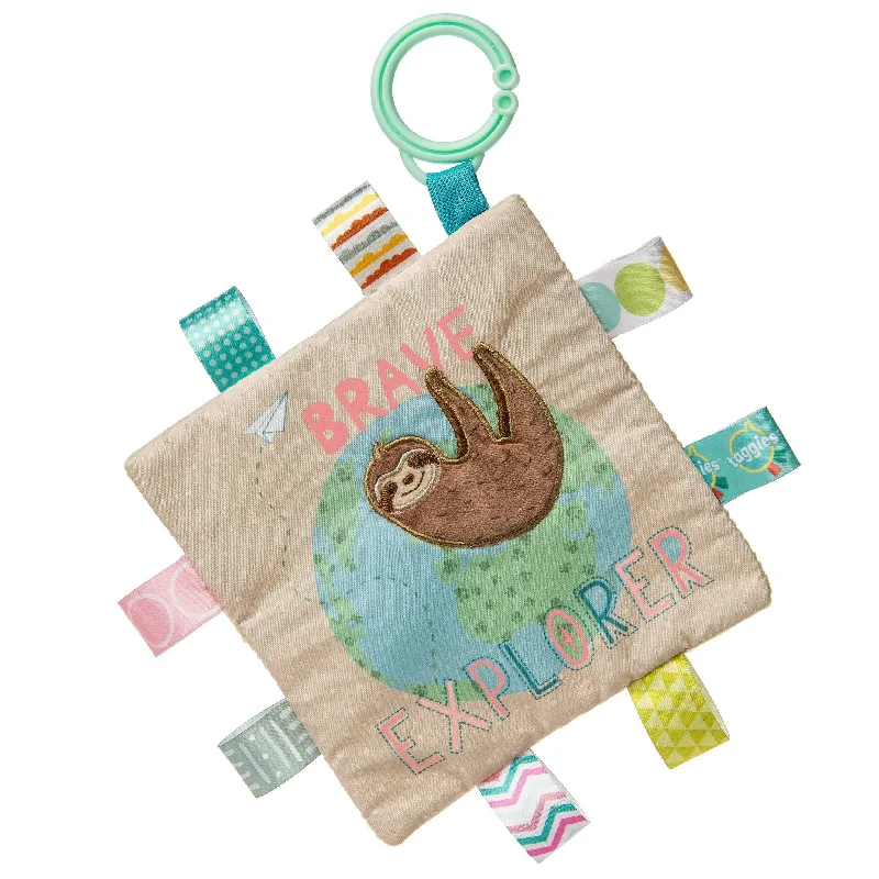 Fluffy and comforting Jellycat superior materialsTaggies™ Crinkle Me Brave Explorer