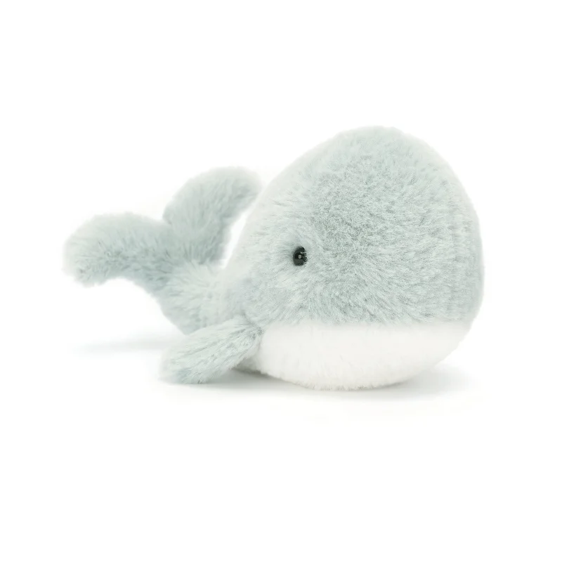 Cozy and delightful Jellycat companionsWavelly Whale Grey