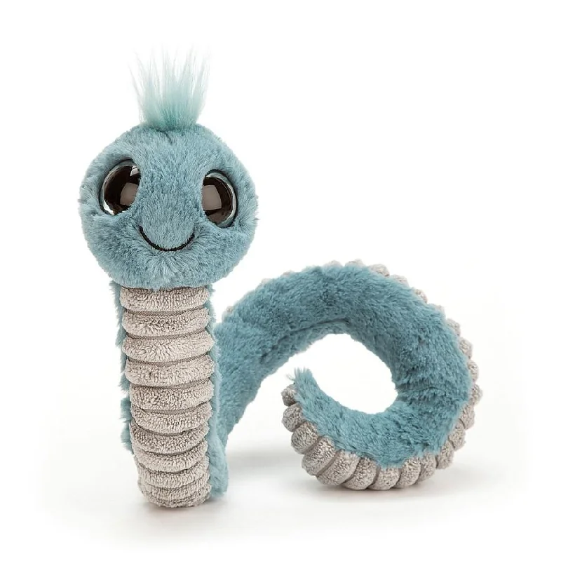 Adorable and snuggly Jellycat toysWiggly Worm Blue