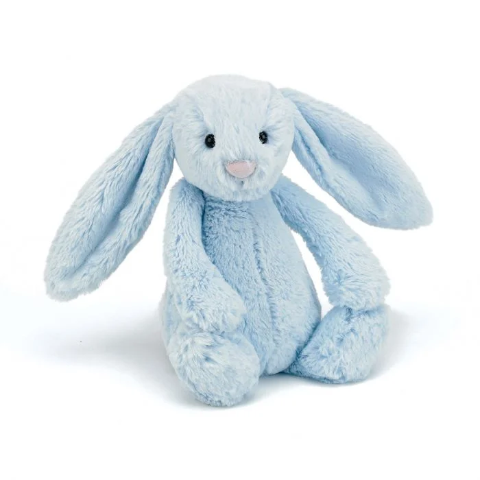 Cuddly and lovely Jellycat animalsBlue Bashful Bunny - Medium