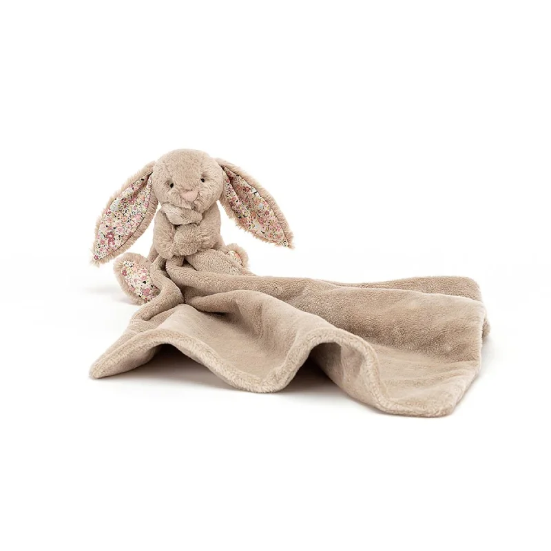 Adorable and snuggly Jellycat toysBea Beige Blossom Bashful Bunny Soother