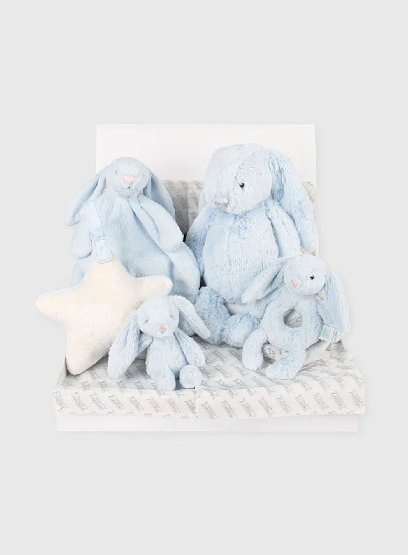 Cuddly and delightful Jellycat naptime buddiesBlue Bashful Gift Set