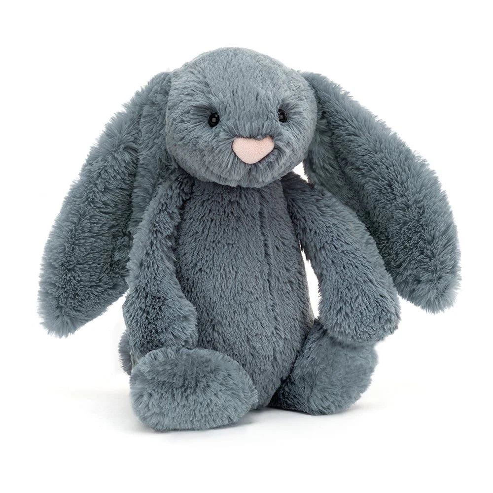 Cuddly and endearing Jellycat timeless appealDusky Blue Bashful Bunny - Small