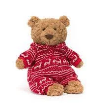 Cozy and gentle Jellycat attention to detailJellycat Bartholomew bear winter pajamas