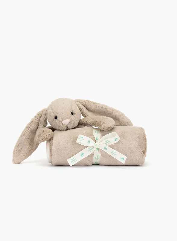 Cuddly and endearing Jellycat timeless appealJellycat Bashful Bunny Blankie in Beige