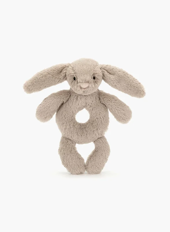 Huggable and comforting Jellycat creationsJellycat Bashful Bunny Ring Rattle in Beige Huggable and comforting Jellycat creationsJellycat Bashful Bunny Ring Rattle in Beige
