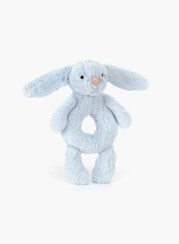 Sweet and endearing Jellycat stuffiesJellycat Bashful Bunny Ring Rattle in Blue