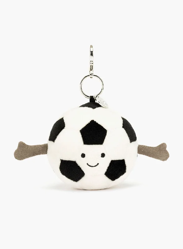 Fluffy and charming Jellycat itemsJellycat Sports Football Bag Charm