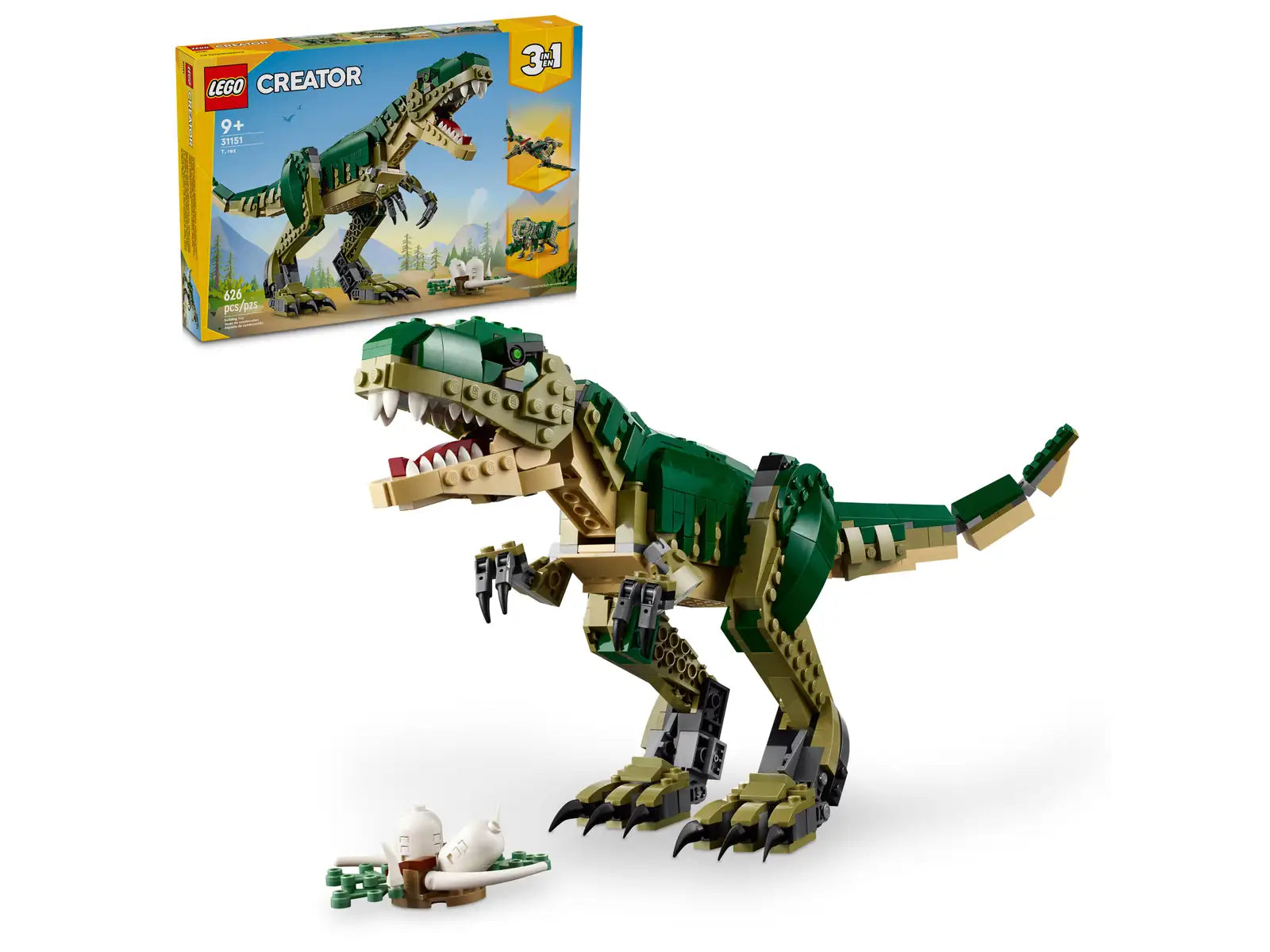 Inspiring problem-solving LEGO challengesLEGO® Creator 3-in-1 T-Rex 31151