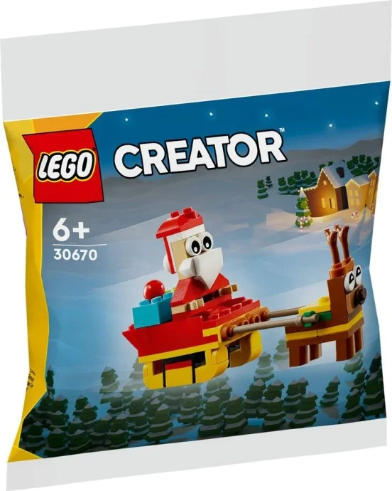 Finely detailed LEGO structuresLEGO® Creator Santa's Sleigh Ride 30670