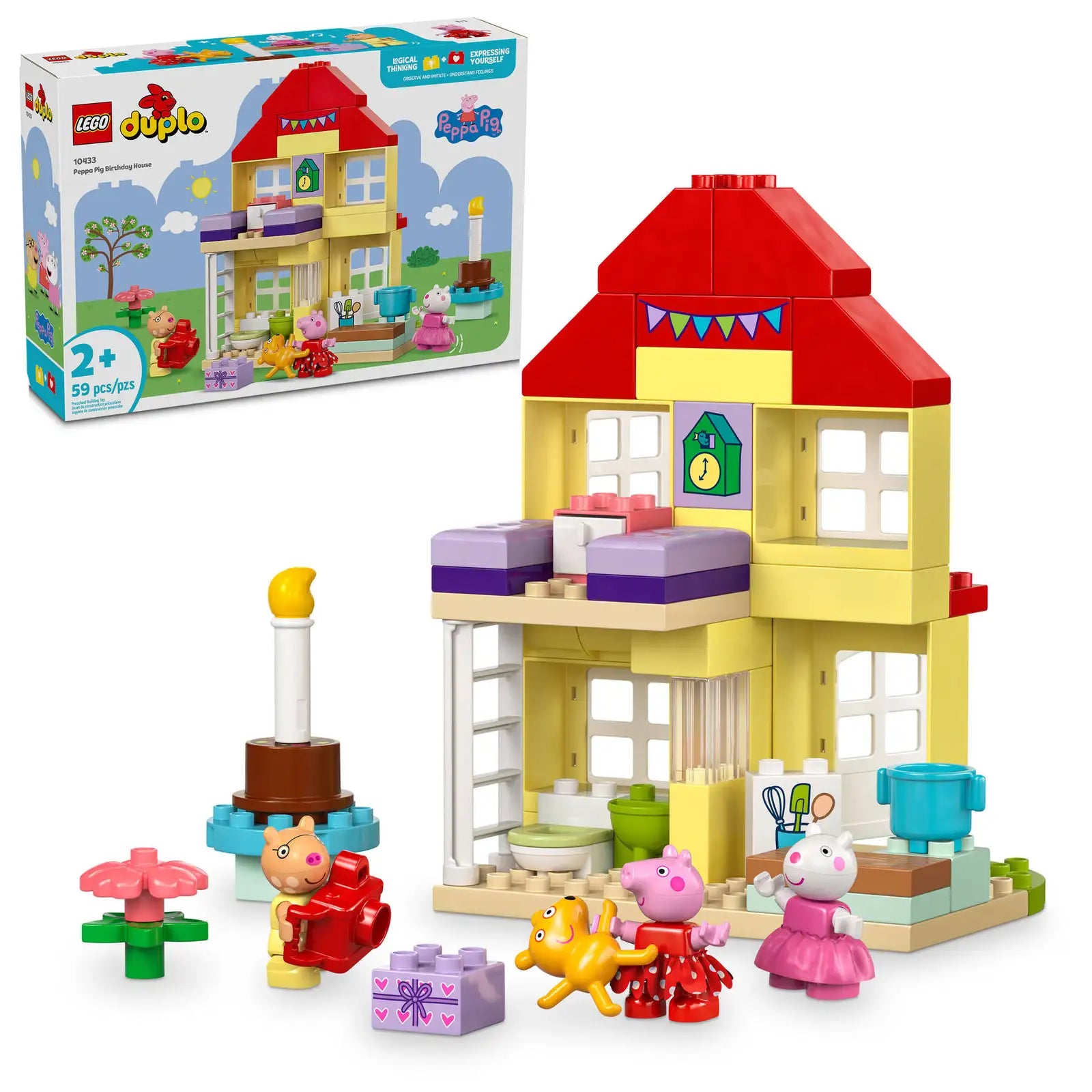 Finely detailed LEGO structuresLEGO® DUPLO® Peppa Pig Birthday House 10433