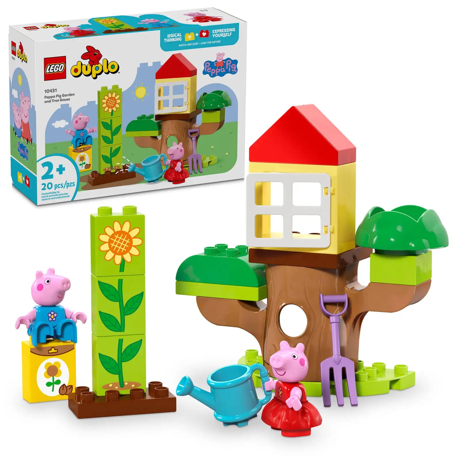 Encouraging exploration and discovery LEGOLEGO® DUPLO® Peppa Pig Garden and Tree House 10431