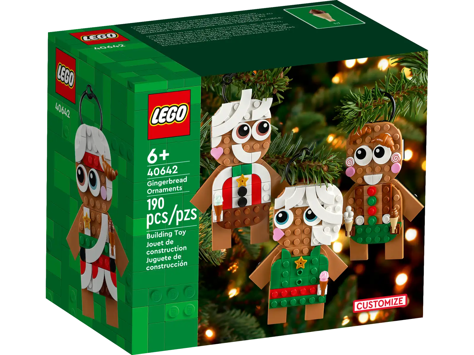 Creatively inspiring LEGOLEGO® Gingerbread Ornaments 40642