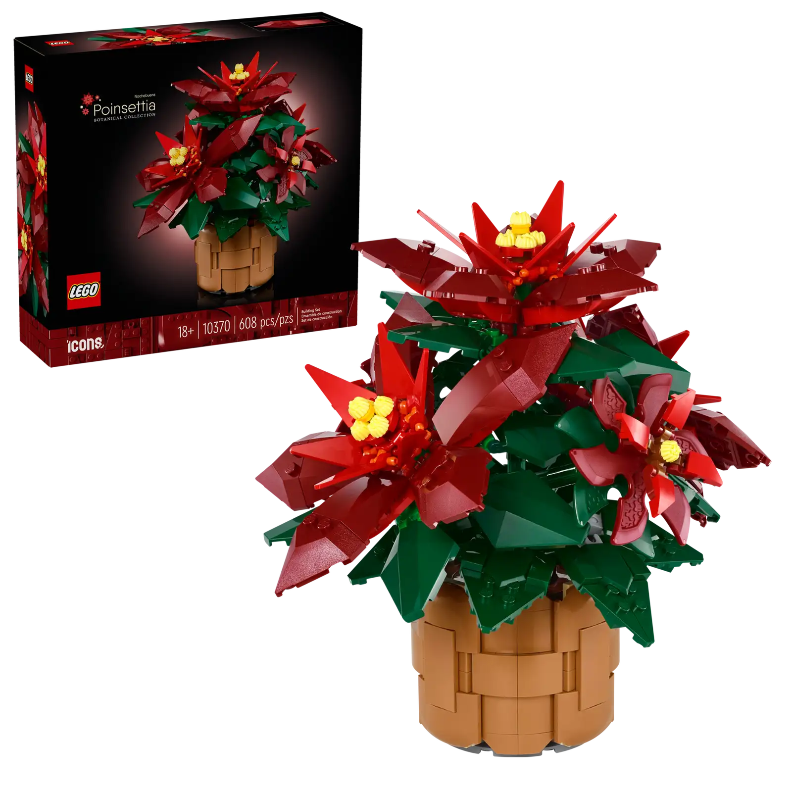Iconic and recognizable LEGO charactersLEGO® Icons: Poinsettia 10370